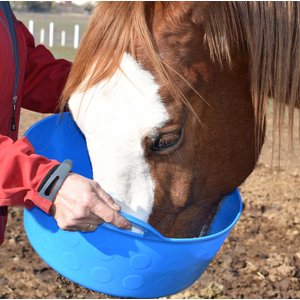 Tuff Stuff Products Tuff Flex Tub Farm Animal Feeder, 5-qt, Sky Blue