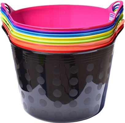 Show full view: Tuff Stuff Products Tuff Short Flex Tub Farm Animal Feeder, 4-gal, Black slide 8 of 10