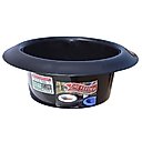 Tuff Stuff Products Universal Round Tire Farm Animal Feeder, 16-qt, Black