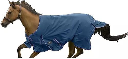 Show full view: TuffRider 1200 D Comfy Medium Weight 200G Standard Neck Winter Horse Blanket, Palace Blue, 69-in slide 2 of 2