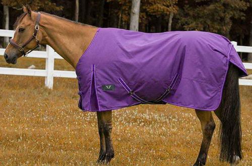Show full view: TuffRider 1200 D Comfy Winter Horse Blanket, Purple, 72-in slide 4 of 5