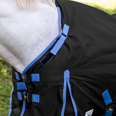 Show full view: TuffRider 1200D Comfy-fit Standard Neck Medium Weight Horse Turnout Blanket, Black, 72-in slide 2 of 2