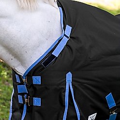 TuffRider 1200D Comfy-fit Standard Neck Medium Weight Horse Turnout Blanket, Black, 78-in slide 2 of 2