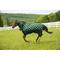 Show in main carousel: TuffRider 1200D Ripstop 220G Polyfill Horse Print Combo Neck Two Tone Horse Turnout Blanket, Hunter, 39-in slide 1 of 1