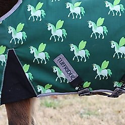 TuffRider 1200D Ripstop 220G Polyfill Pony Horse Print Standard Neck Two Tone Horse Turnout Blanket, 36-in slide 2 of 6