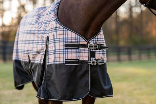 Show full view: TuffRider 1200D Turnout Comfy Standard Neck Medium Weight Horse Blanket, Beige, 78-in slide 6 of 7