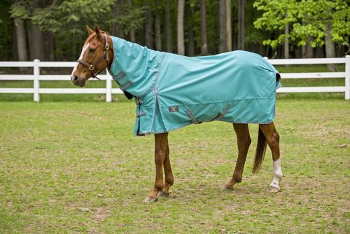 Show full view: TuffRider 1200D Winter Comfy Detachable Neck Horse Sheet, Turquoise, 69-in slide 2 of 5