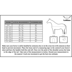 TuffRider 600 D Comfy Winter Horse Blanket, Hunter, 78-in