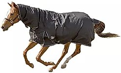 TuffRider 600 D Comfy Winter Medium Weight Combo Neck Horse Turnout Blanket, Black, 78-in slide 2 of 2