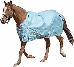 TuffRider 600 D Comfy Winter Standard Neck Horse Turnout Sheet, Turquoise, 72-in slide 2 of 2