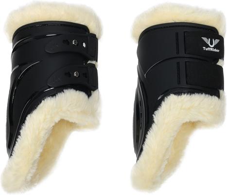 Show full view: TuffRider Airflow Iron Man Sherpa Fleece Fetlock Horse Boots, Black, Full slide 3 of 4