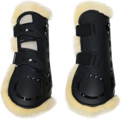 TuffRider Airflow Iron Man Sherpa Fleece Tendon Horse Boots, Black, Full