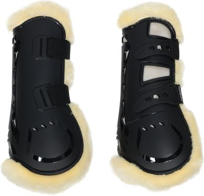 Show full view: TuffRider Airflow Iron Man Sherpa Fleece Tendon Horse Boots, Black, Full slide 3 of 4