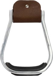 TuffRider Aluminum Western Horse Stirrup, Nickle, 3-in