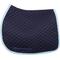 Show in main carousel: TuffRider Basic All-Purpose Horse Saddle Pad with Trim & Piping, Navy/Light Blue/ White slide 1 of 5