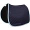 Show in main carousel: TuffRider Basic All-Purpose Horse Saddle Pad with Trim & Piping, Navy/Light Blue/ White slide 2 of 5
