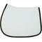 Show in main carousel: TuffRider Basic All-Purpose Horse Saddle Pad with Trim & Piping, White/Grey/Burgundy slide 1 of 2