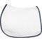 Show in main carousel: TuffRider Basic All-Purpose Horse Saddle Pad with Trim & Piping, White/Navy/Light Blue slide 1 of 6