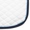 Show in main carousel: TuffRider Basic All-Purpose Horse Saddle Pad with Trim & Piping, White/Navy/Light Blue slide 4 of 6