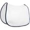 Show in main carousel: TuffRider Basic All-Purpose Horse Saddle Pad with Trim & Piping, White/Navy/Light Blue slide 2 of 6