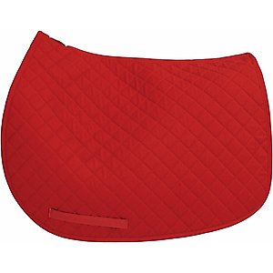 TuffRider Basic Dressage Horse Saddle Pad, Red