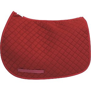 TuffRider Basic Pony Horse Saddle Pad, Burgundy