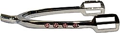 TuffRider Bling Horse Spurs, Silver, 15-in