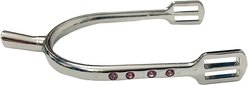 TuffRider Bling Horse Spurs, Silver, 20-in