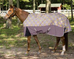 TuffRider Bonum 1200D Medium Weight Standard Neck Giraffe Print Horse Turnout Blanket, 54-in