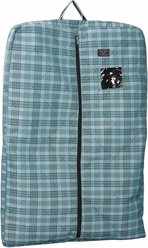 TuffRider Bonum Equestrian Horse Garment Bag, Teal Plaid