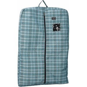 TuffRider Bonum Equestrian Horse Garment Bag, Teal Plaid