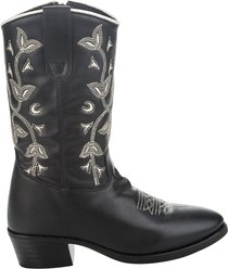 TuffRider Children's Black Floral Western Boot, 12 slide 2 of 6