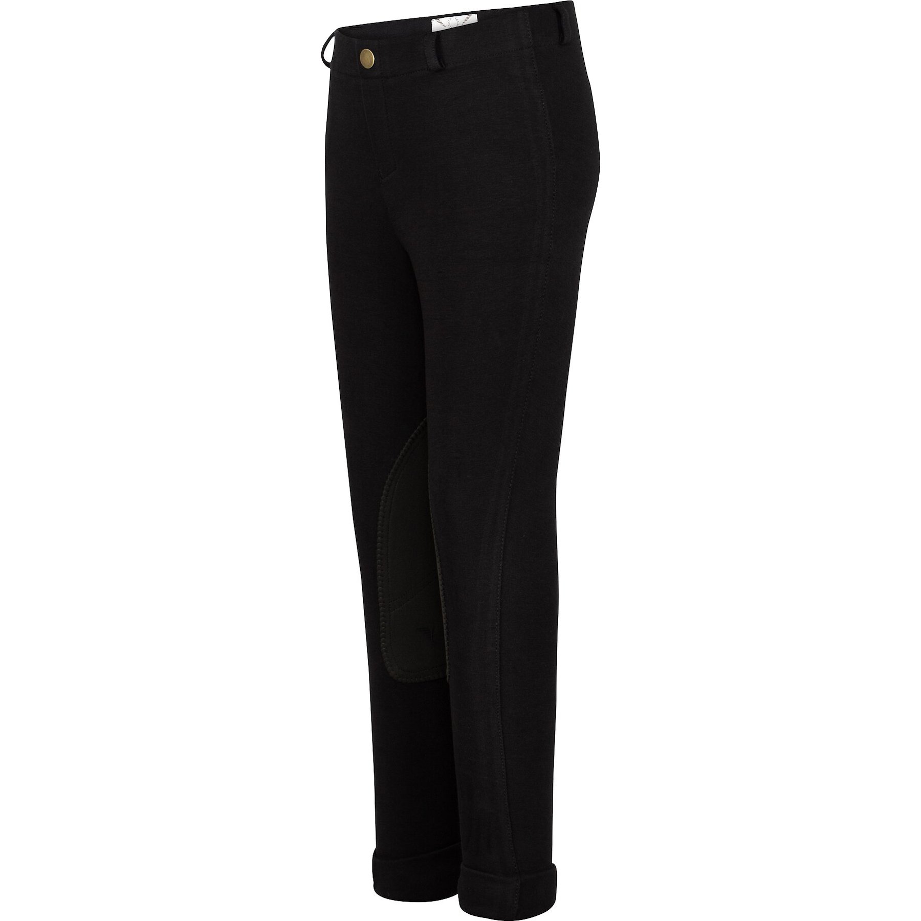 TuffRider Children's Starter Lowrise Pull-On Jods, Black, 2