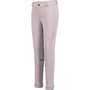 TuffRider Children's Starter Lowrise Pull-On Jods, Lilac Gray, 12