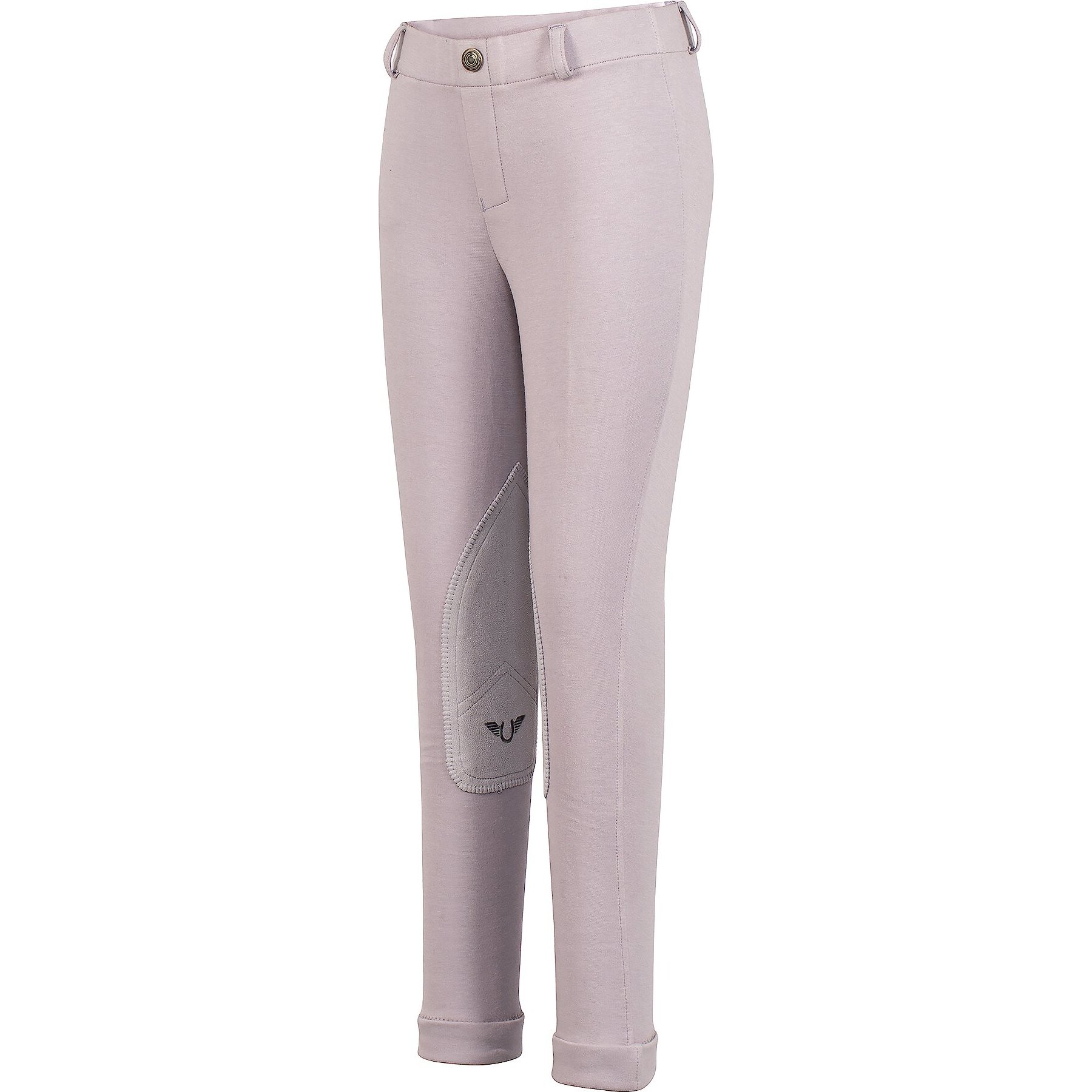 TuffRider Children's Starter Lowrise Pull-On Jods, Lilac Gray, 6