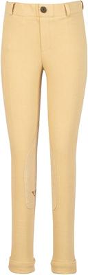 Show full view: TuffRider Children's Starter Lowrise Pull-On Knee Patch Breeches, Light Tan, 10 slide 9 of 9