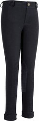TuffRider Children's Whimsical Horse Embroidered Pull-On Jodhpurs, Black & Hot Pink, 10