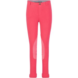 TuffRider Children's Whimsical Horse Embroidered Pull-On Jodhpurs, Hot Pink & White, 10