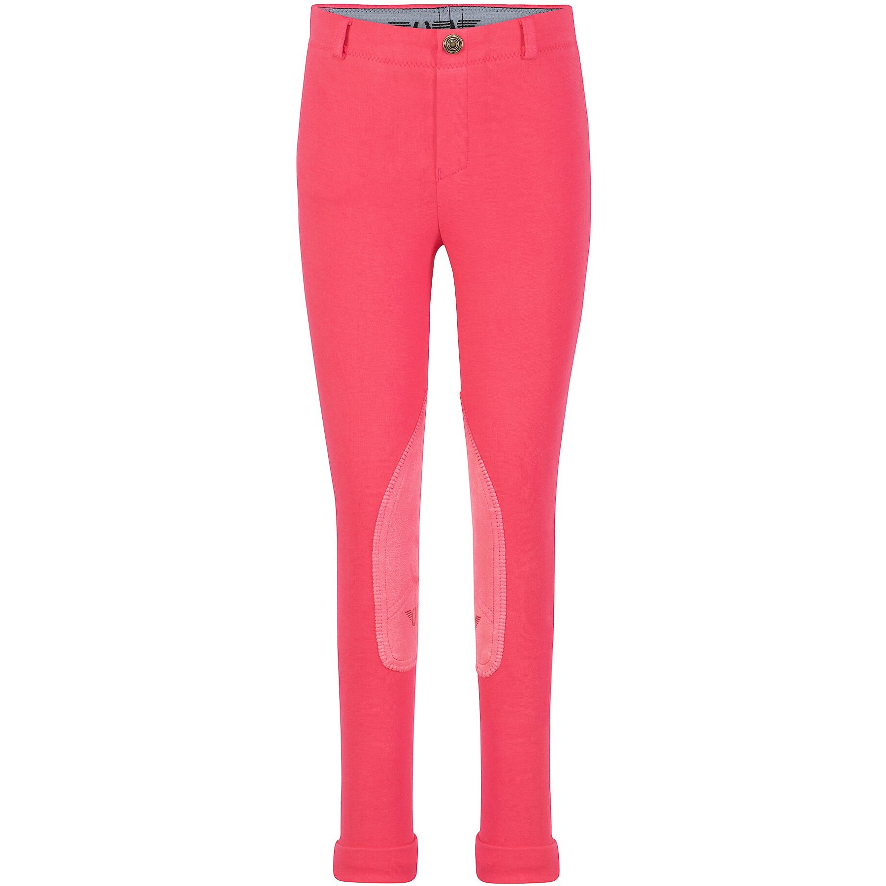 TuffRider Children's Whimsical Horse Embroidered Pull-On Jodhpurs, Hot Pink & White, 12