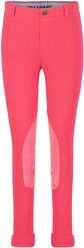 TuffRider Children's Whimsical Horse Embroidered Pull-On Jodhpurs, Hot Pink & White, 8