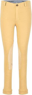 Show full view: TuffRider Children's Whimsical Horse Embroidered Pull-On Jodhpurs, Light Tan & Chocolate, 6 slide 4 of 6