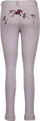 Show full view: TuffRider Children's Whimsical Horse Embroidered Pull-On Jodhpurs, Lilac Gray, 12 slide 2 of 2