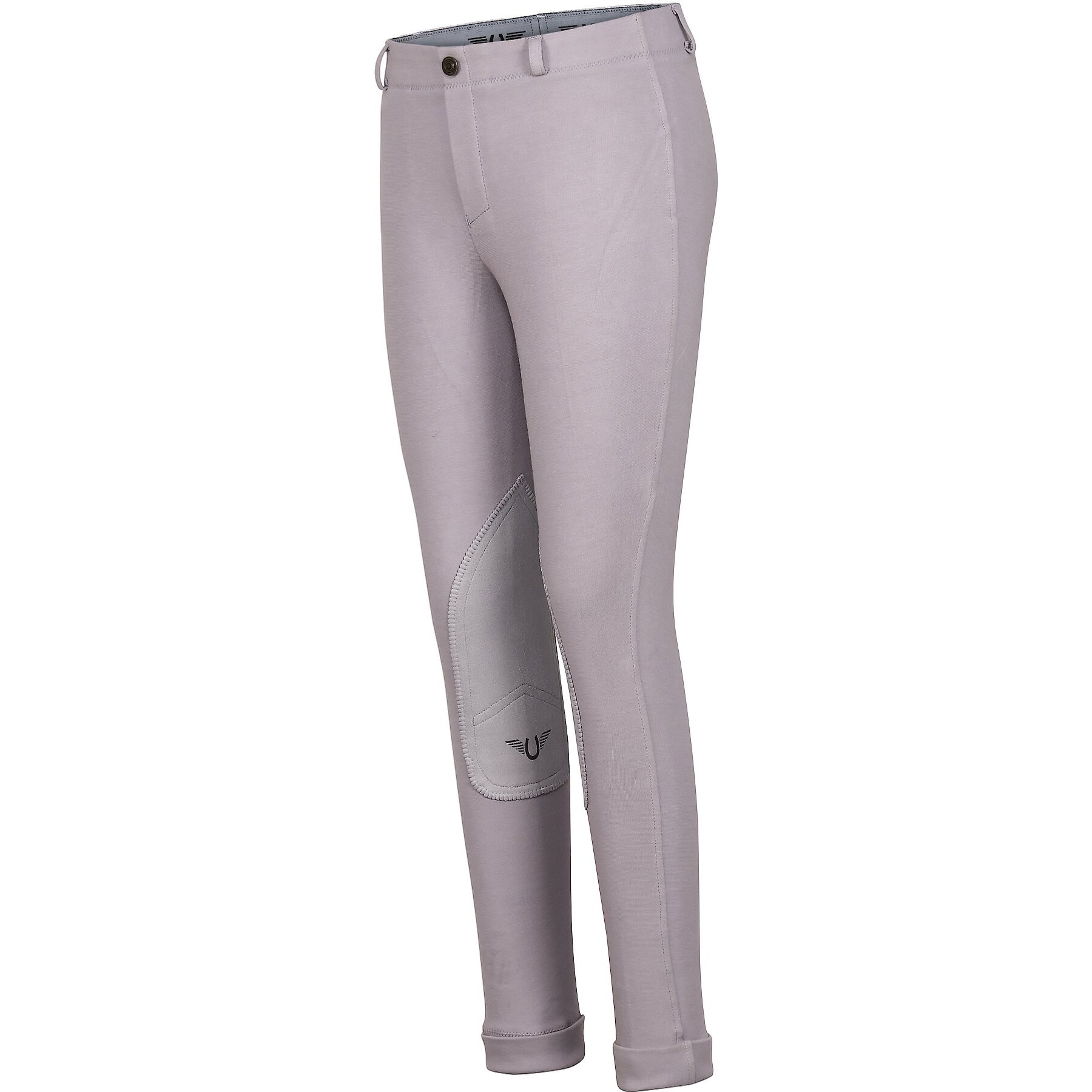 TuffRider Children's Whimsical Horse Embroidered Pull-On Jodhpurs, Lilac Gray, 14