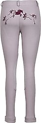 TuffRider Children's Whimsical Horse Embroidered Pull-On Jodhpurs, Lilac Gray, 14 slide 2 of 5