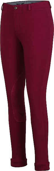 Show full view: TuffRider Children's Whimsical Horse Embroidered Pull-On Jodhpurs, Plum Caspia, 6 slide 1 of 6