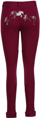 Show full view: TuffRider Children's Whimsical Horse Embroidered Pull-On Jodhpurs, Plum Caspia, 6 slide 2 of 6