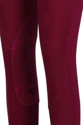 Show full view: TuffRider Children's Whimsical Horse Embroidered Pull-On Jodhpurs, Plum Caspia, 6 slide 4 of 6