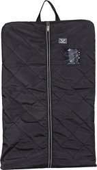 TuffRider Classic Equestrian Horse Garment Bag, Black/Silver
