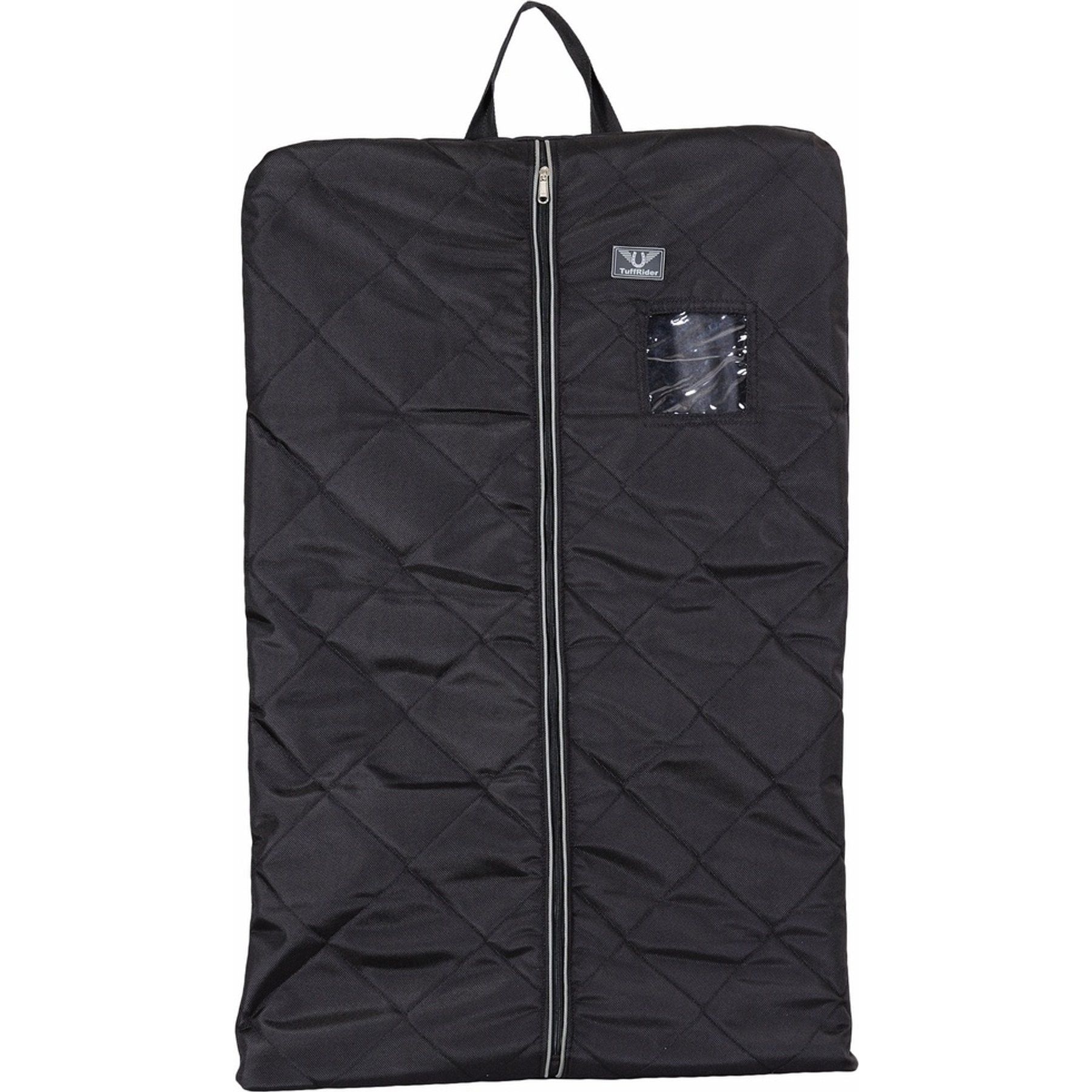TuffRider Classic Equestrian Horse Garment Bag, Black/Silver