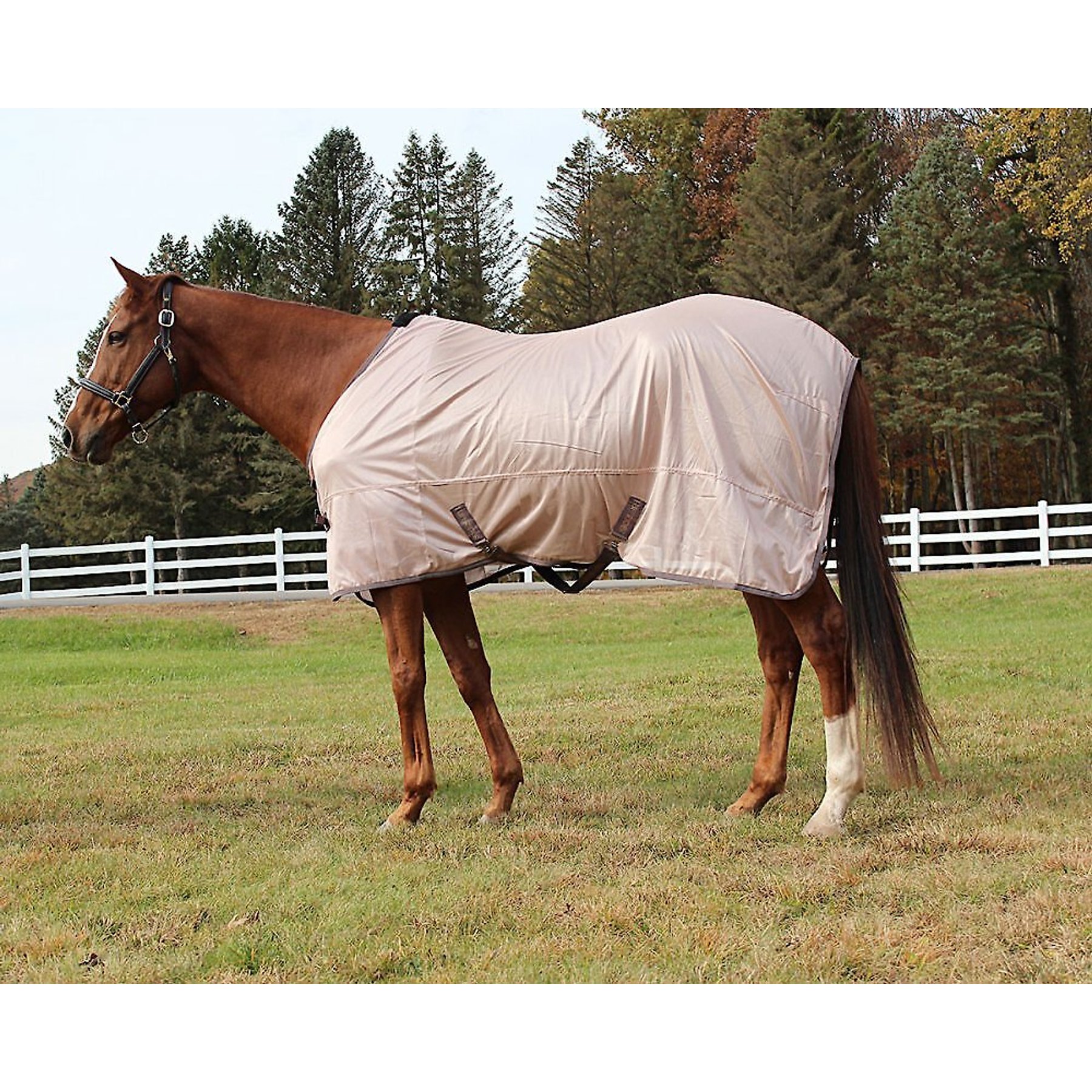 TuffRider Comfy Mesh Standard Neck Horse Fly Sheet, Adobe Rose, 84-in